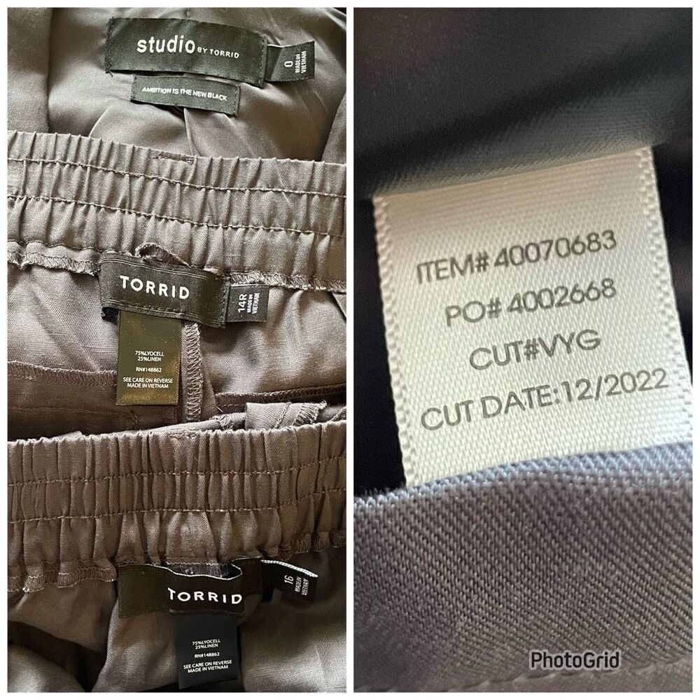 3 piece linen blend Torrid Studio set in tobacco brown size 0 16 and 14 (L/XL) - Picture 9 of 15